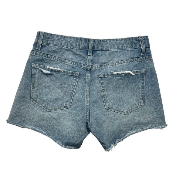 Vervet Women's Distressed High Rise Jean Shorts - Picture 5 of 10